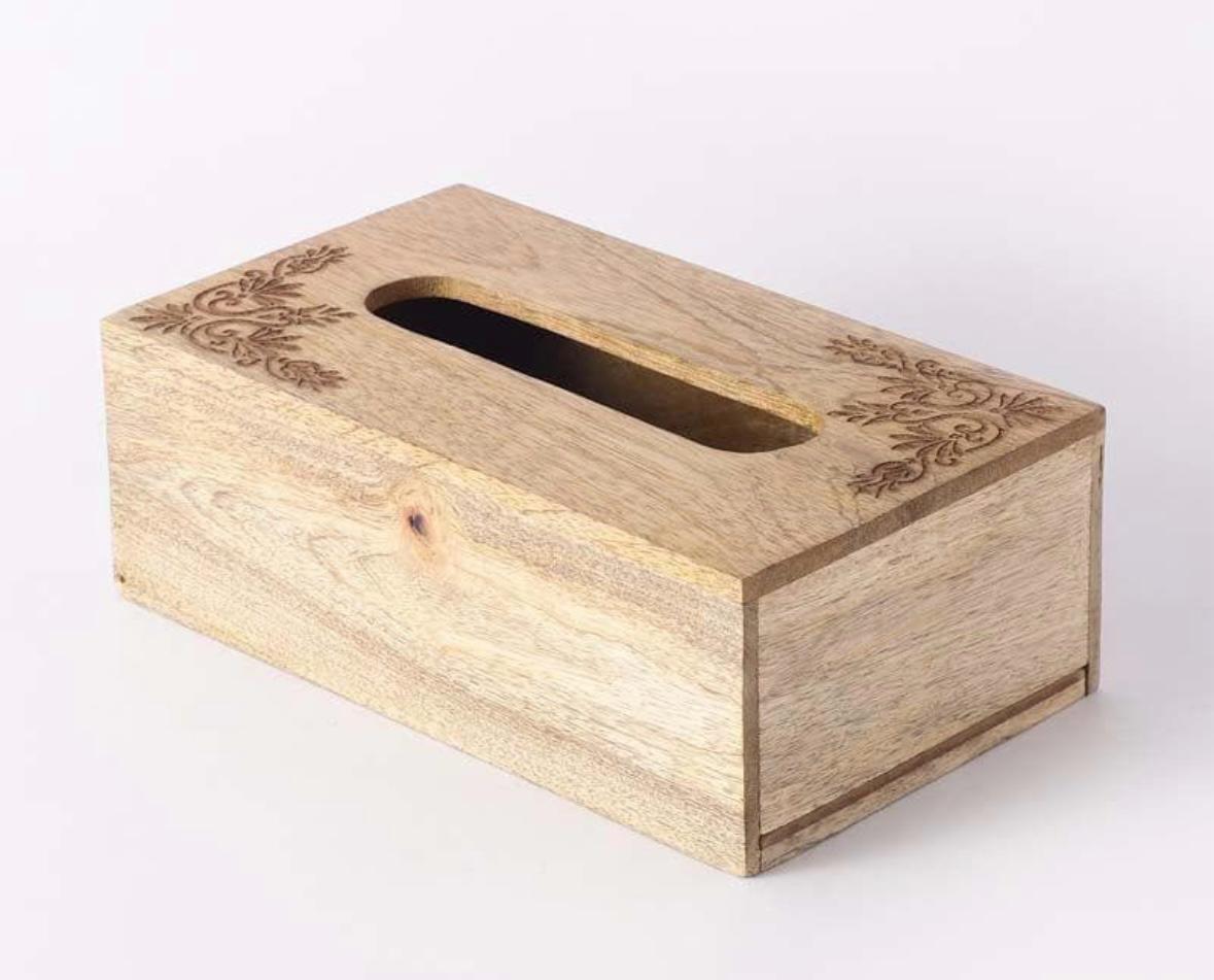 Wooden Resin Tissue Box